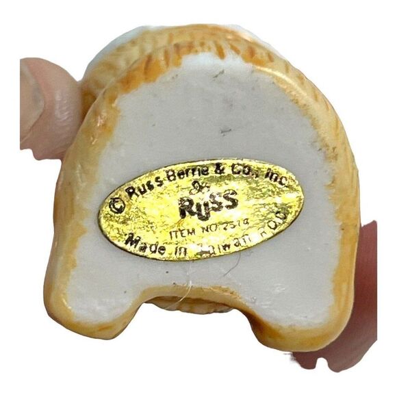 Vintage RUSS BERRIE Christmas Bears Mini Candle Holders Set Of 4 Taper 4.75” Lot - Picture 6 of 8